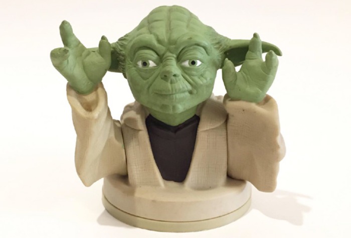 90s STAR WARS &quot;YODA&quot; drink topper.