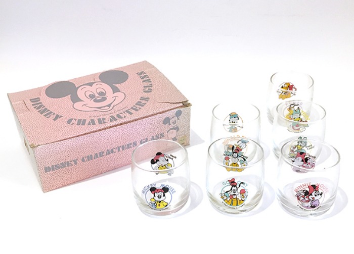 Walt Disney company characters glass set(총6개).