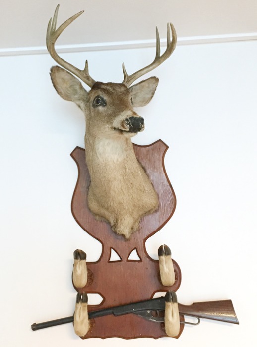 50s original antique 사슴박제 hunting trophy(made in u.s.a).