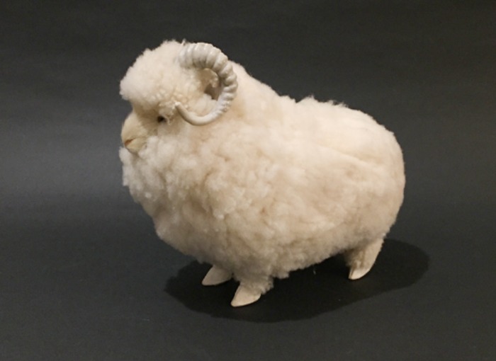 [U.S.A]sheep ram real sheep fur figure(리얼양털램).