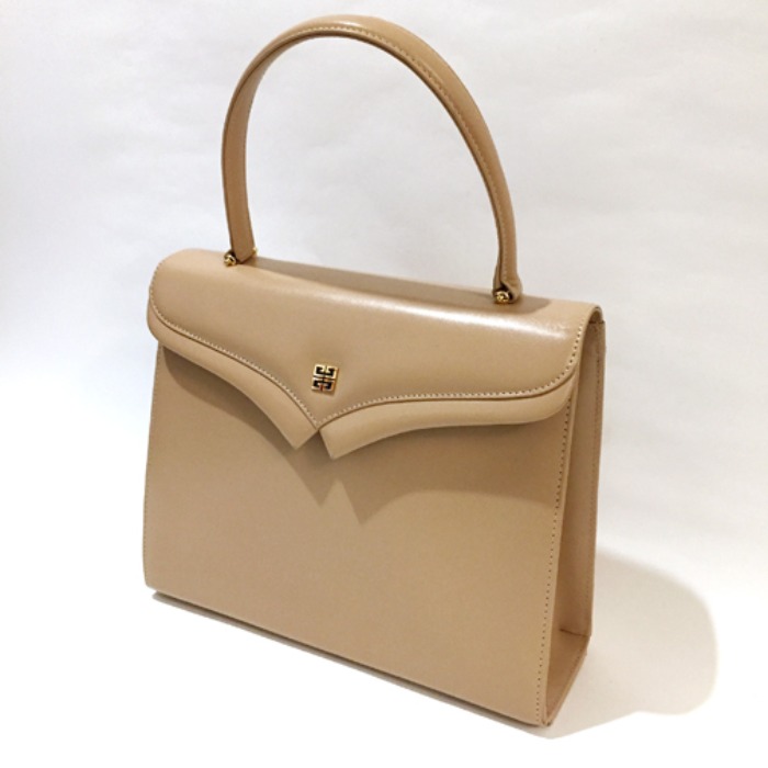 Vtg GIVENCHY “SACS A MAIN” leather tote bag.