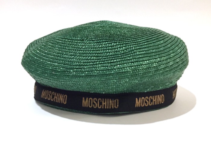 [ITALY]90s MOSCHINO hemp beret.