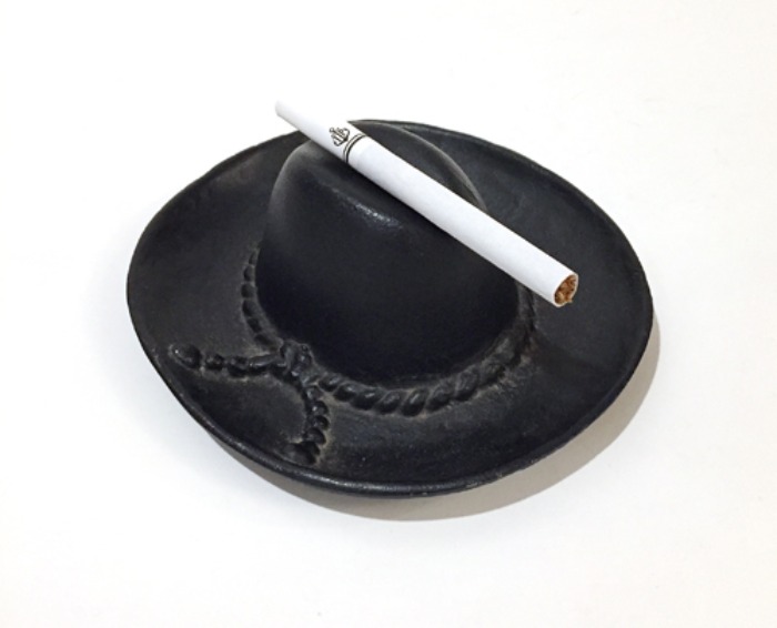 [U.S.A]80s Antique brass mexican sombrero ashtray.