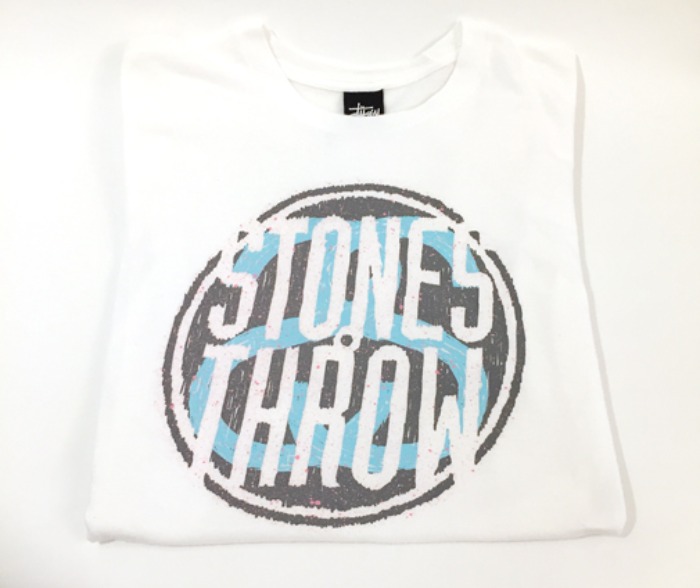 Vtg STUSSY x Stones Throw “2012 Tour” T-shirts.