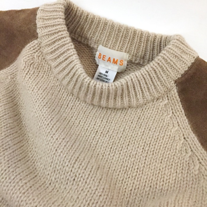 [JAPAN]vtg &quot;BEAMS&quot; wool knit.