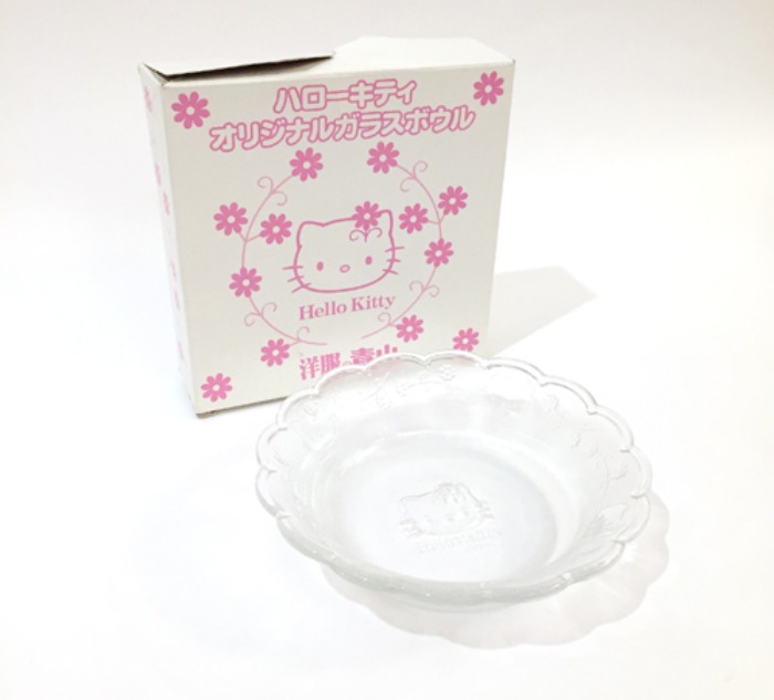 [JAPAN]Vtg Hello Kitty glass saucer.
