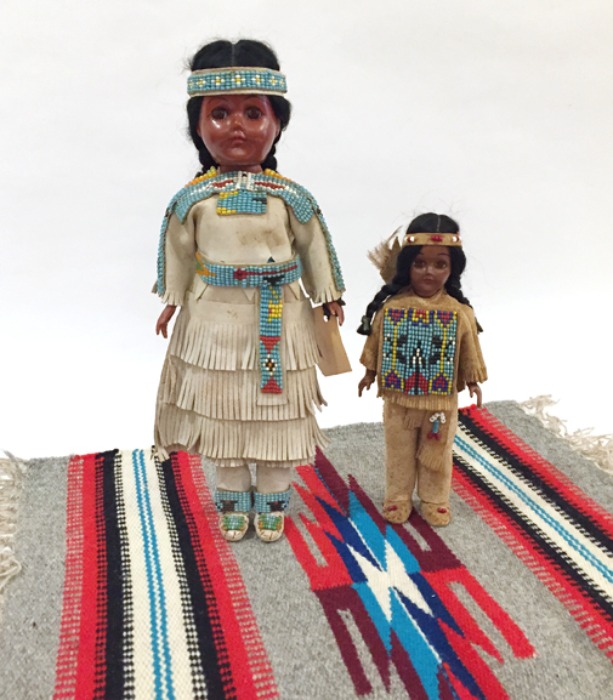 [U.S.A]80s Vtg Native American Indian doll.