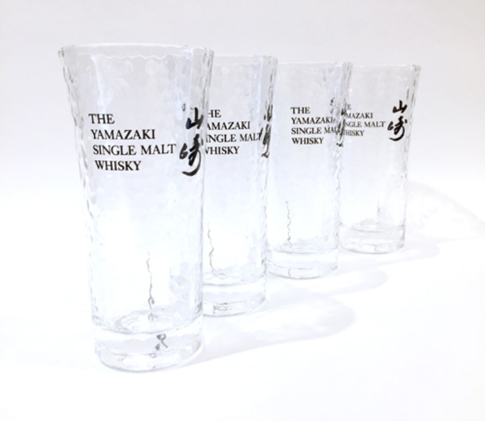 [JAPAN]YAMAZAKI single molt whisky glass 4 set.