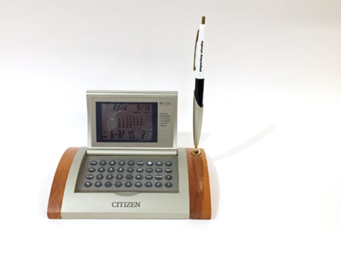 [JAPAN]90s CITIZEN 달력/계산기/월드타임/알람 multi desk clock.