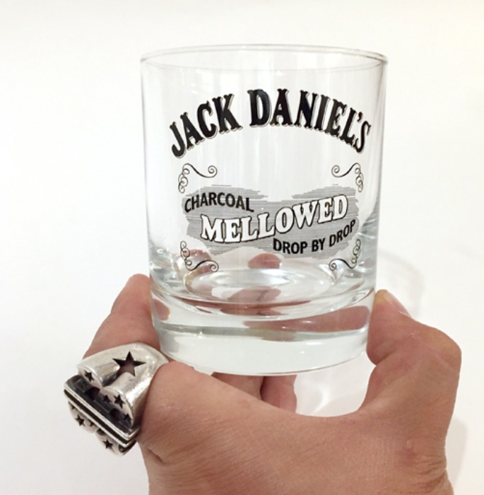 [U.S.A]80s JACK DANIEL’S  mellowed Whiskey glass cup.