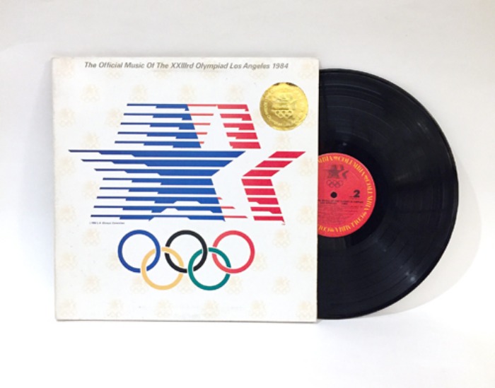 [U.S.A]80s L.A. Olympic official vinyl LP.