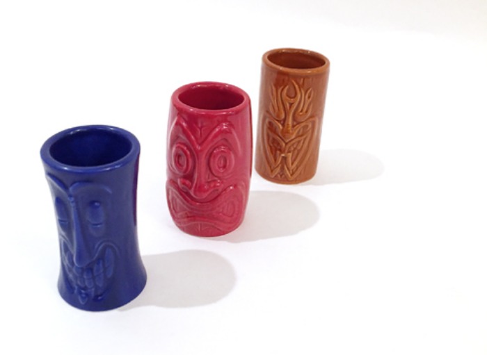 [U.S.A]Hawaii traditional tiki ceramic cup 3 set.