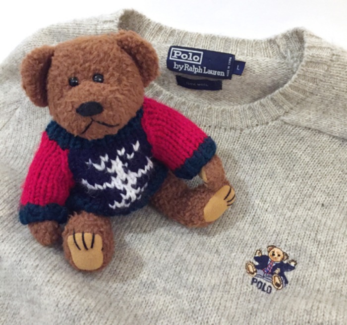 [U.S.A]90s POLO by Ralph Lauren bear wool knit(폴로베어).