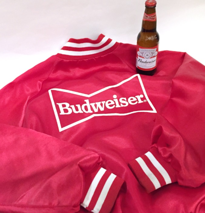[U.S.A]80s Budweiser 버드와이져 satin baseball jumper.