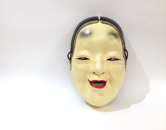 [JAPAN]60s japanese traditional “Okame” big size mask.