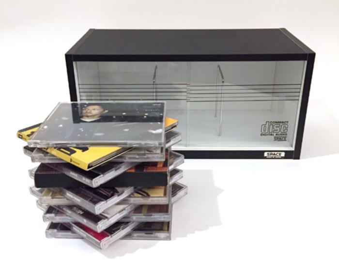 [JAPAN]80s vintage CD holder wood case(CD수납장).
