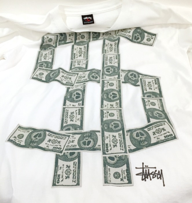 [RARE!][U.S.A]90s STUSSY dollar “S” logo print-T.