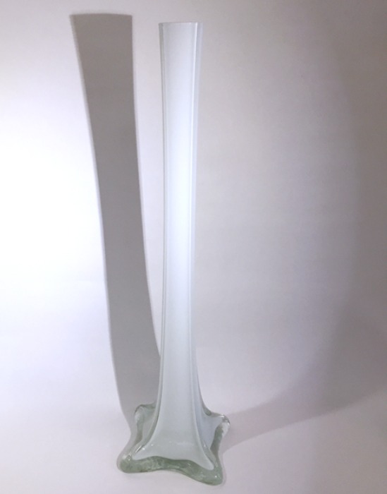 기섭[U.S.A]80s hand-made big size long glass vase(화병).