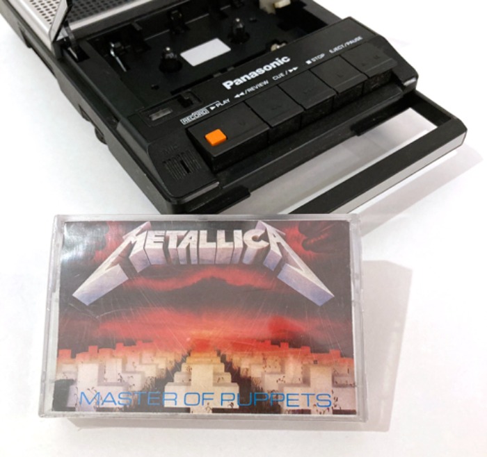 80s METALICA “MASTER OF PUPPETS” 메탈리카 3집 cassette tape.
