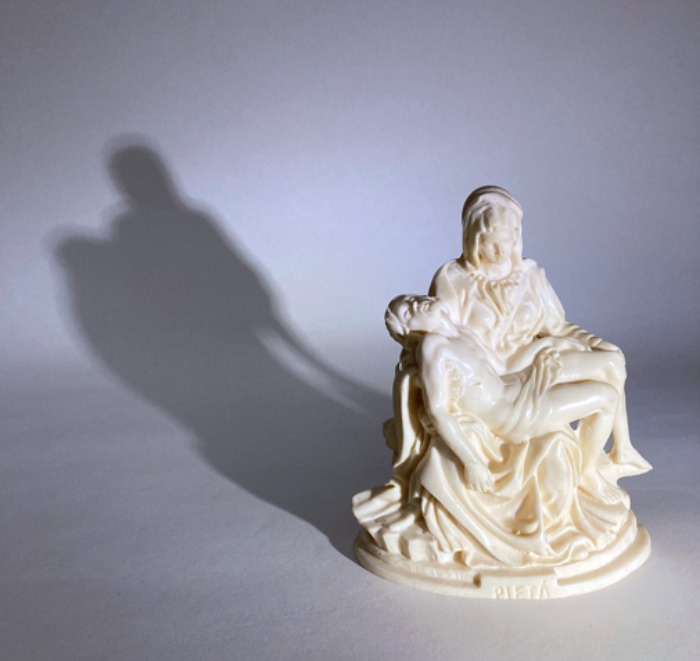 [italy]70s hand-made &quot;PIETA&quot; 미켈란젤로 Maria &amp; Jesus statue objet.