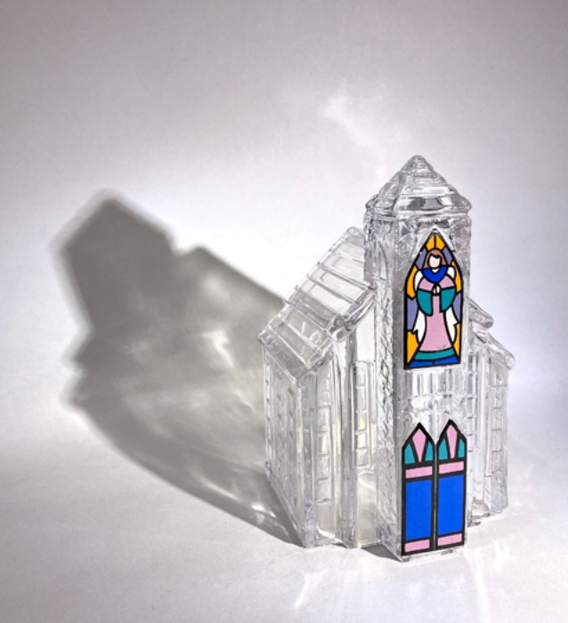 [FRANCE]80s Cathedral crystal 성당 objet.