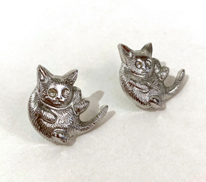 [U.S.A]90s Cat earring 고양이 귀걸이.