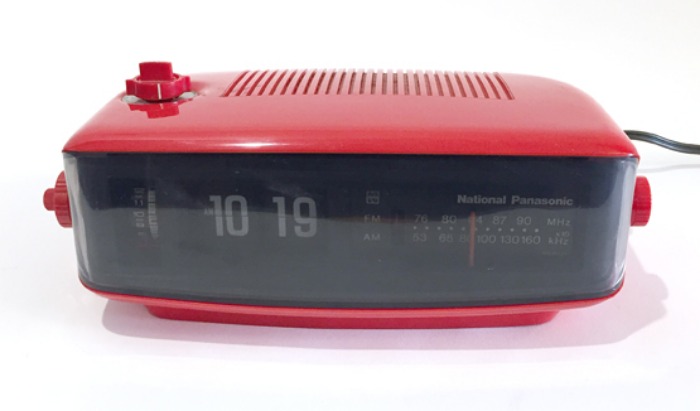 80s National Panasonic flipclock &amp; radio.