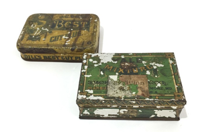 1920-30s Vintage tobacco tin case.