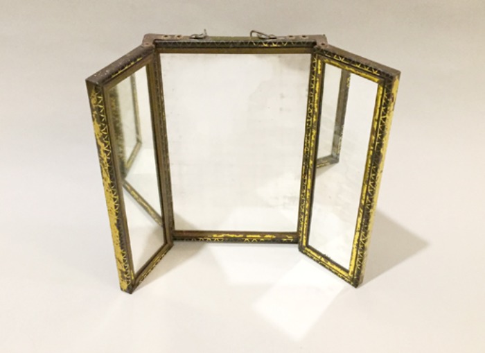 70s antique 3단 mirror(접이식 거울).