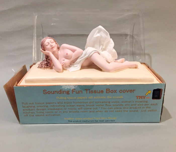 90s nude woman 신음소리 tissue box cover(티슈 커버).
