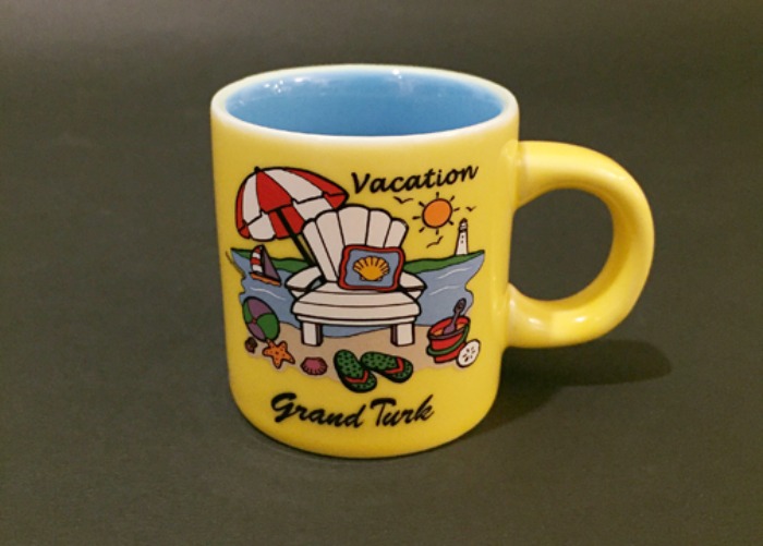 80s “American vacation” print Espresso mug cup(에스프레소잔).