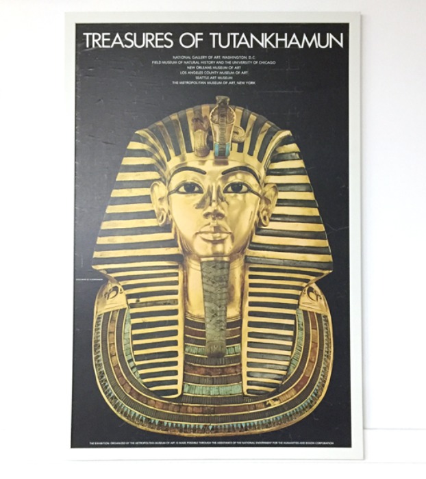 70s “TREASURES OF TUTANKHAMUN” original poster frame(오리지널 포스터).