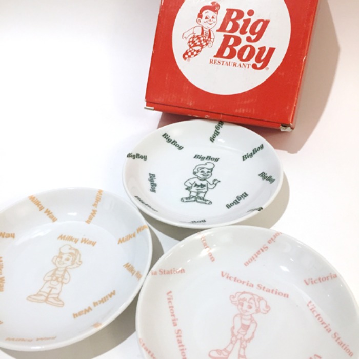 “Big Boy” tableware plate 식기 3 set.
