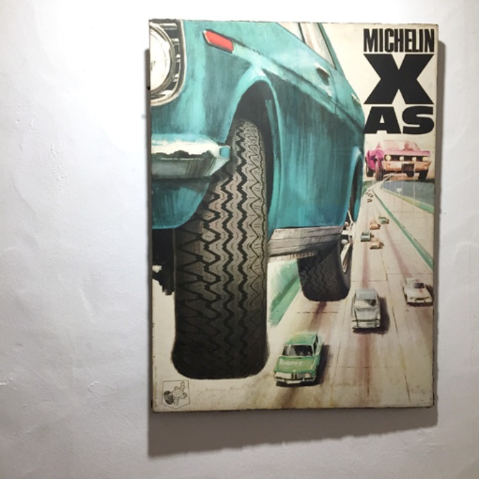 [FRANCE]70s MICHELIN “X AS 3001” original poster frame(미쉐린액자).