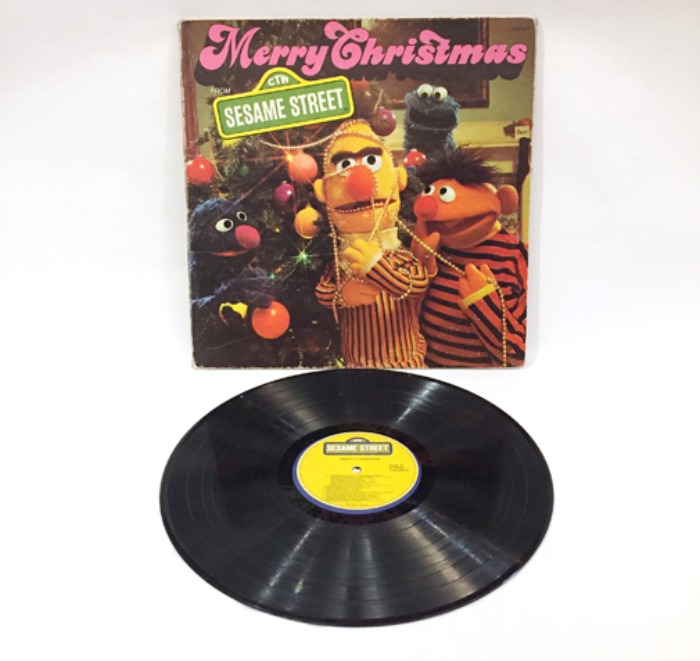 [U.S.A]70s SESAME STREET “Merry Christmas” LP vinyl.