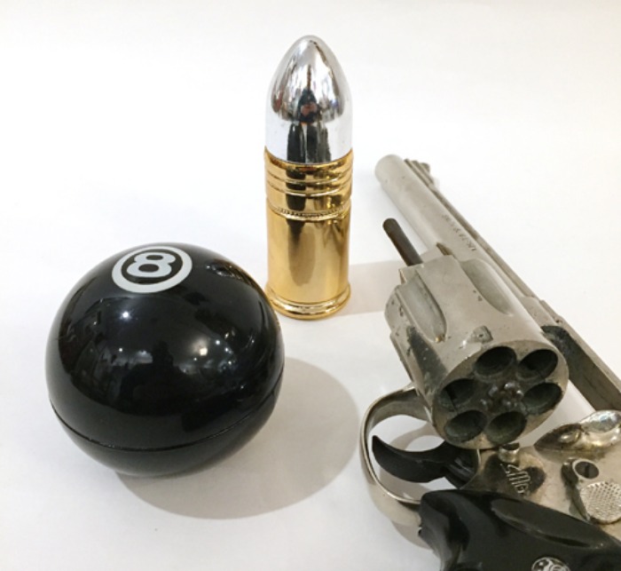 [U.S.A]80s AVON Perfume “8ball &amp; big bullet” vintage object(2개 set).