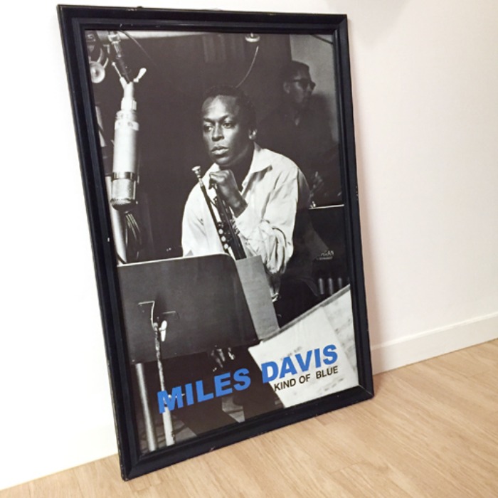 [U.S.A]Miles Davis “KIND OF BLUE” original poster big size frame.