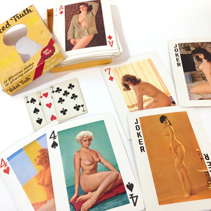 [HONG KONG]60s King size “Naked Truth” nude photo trump card set(누드카드).