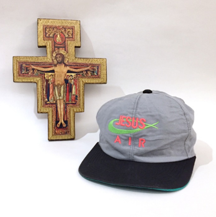 [U.S.A]90s “JESUS A.I.R” NIKE parody vintage cap.