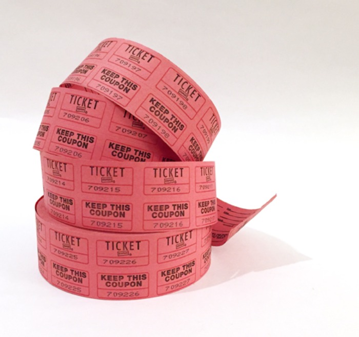 [U.S.A]Vintage 1500개 pink coupon ticket roll(쿠폰롤).