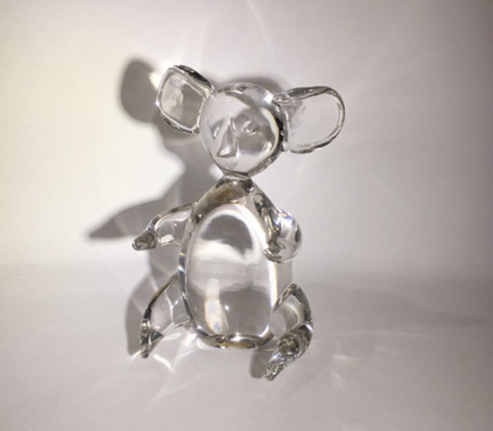 [U.S.A]90s Koala 코알라 hand-made glass paperweight objet.