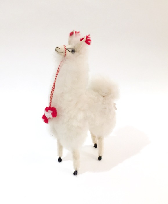 [U.S.A]90s Llama Real Fur Toy Alpaca Figure(알파카).