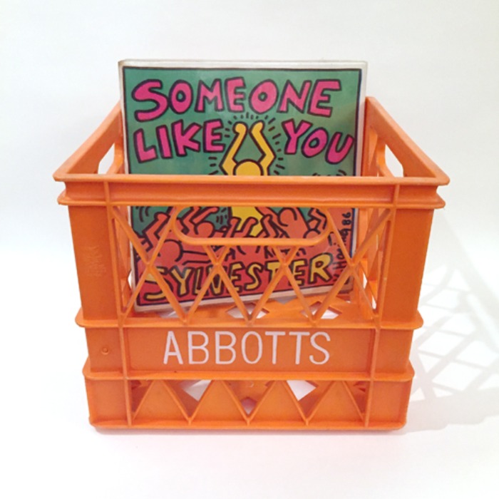 [U.S.A]80s Vtg “Abbotts” ORIGINAL MILKCRATE BOX(LP박스).