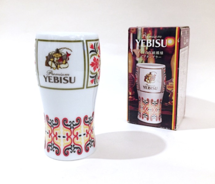 [JAPAN]90s YEBISU 도자기 ceramic beer cup(맥주잔).