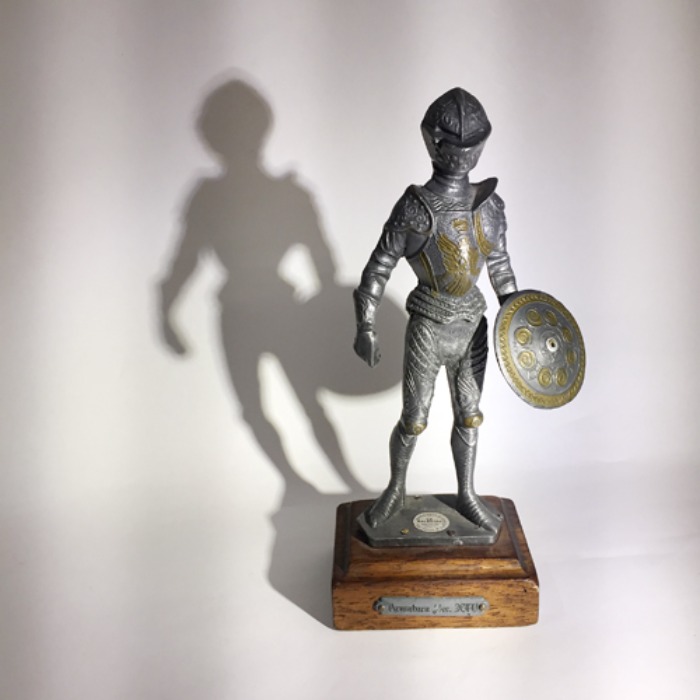 [ITALY]70s handmade tin medieval knight 중세기사 objet.