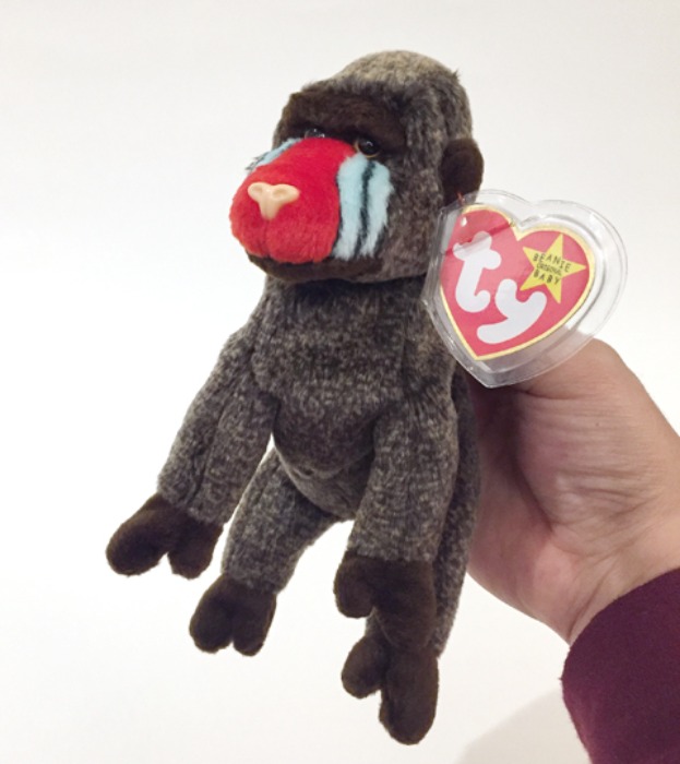 [U.S.A]90s Beanie Babies “Baboon” 개코 원숭이 figure doll.