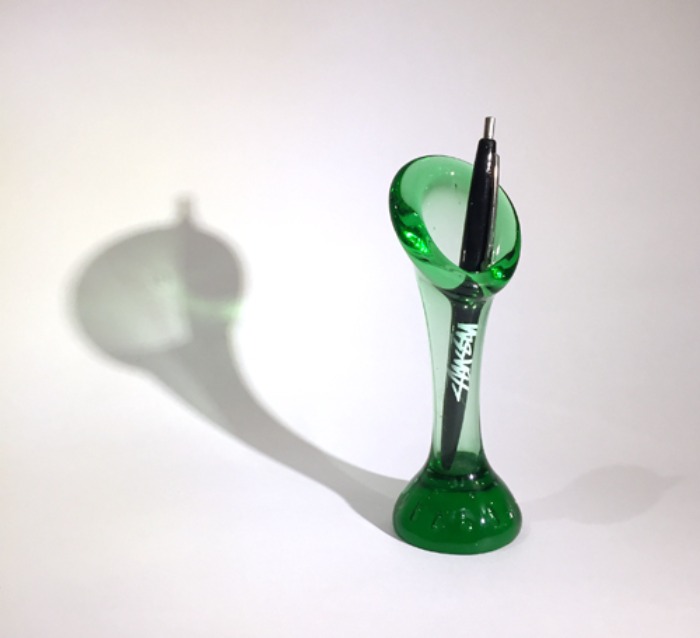 [U.S.A]80s hand-made blown art glass pen holder &amp; vase(화병/펜꽂이).