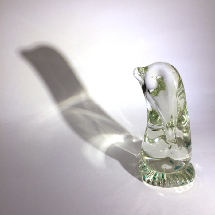 [U.S.A]80s Penguin 펭귄 hand-made glass paper-weight objet.