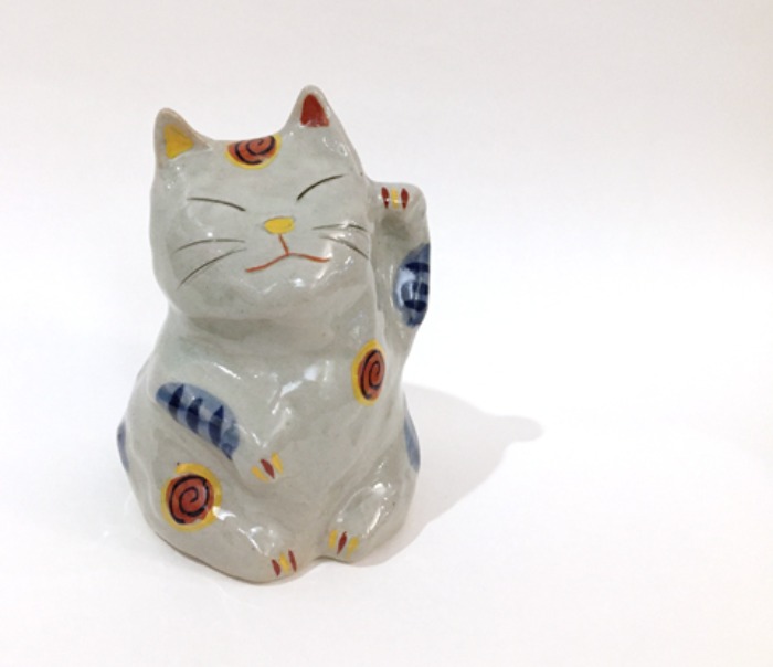 [JAPAN]80s Neko 고양이 도자기 ceramic vase(꽃병).