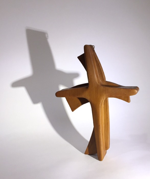 [U.S.A]70s mid-century wood cross(십자가).
